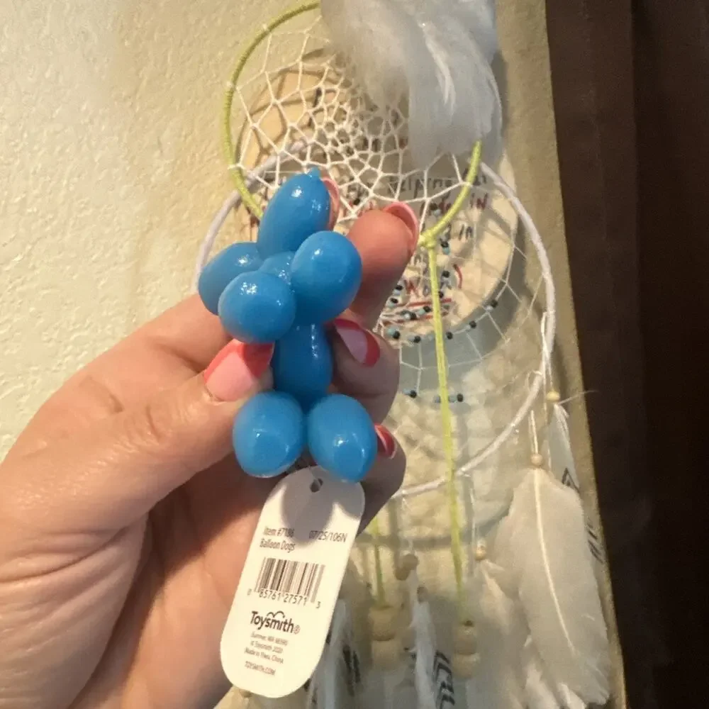 Toysmith Balloon Dogs New Viral Squishy Toy. Blue Squishy Balloon Dog